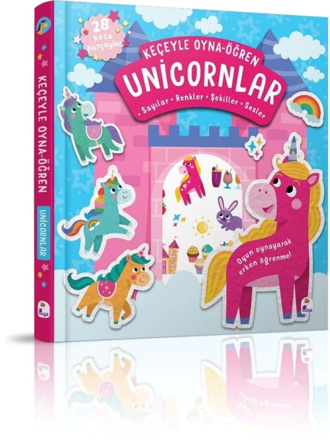 Keçeyle Oyna - Öğren Unicornlar (Ciltli)