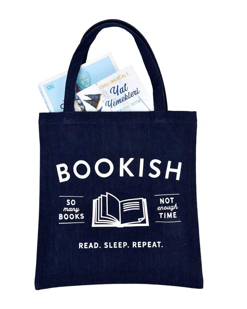 Koyu Denim Basic Bookish Çanta
