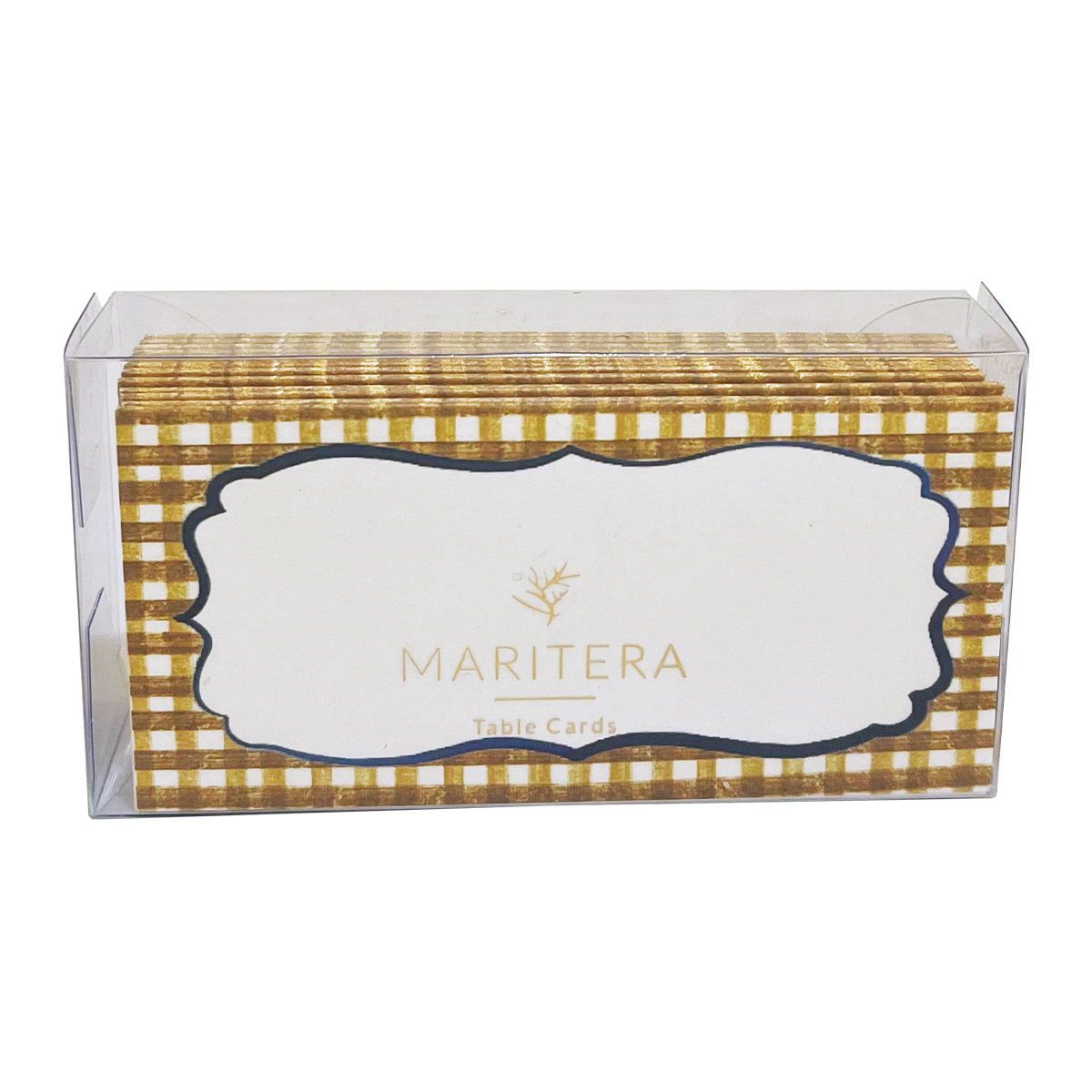 Marıtera Vichy İsim Kartı 9X4,5 Hardal
