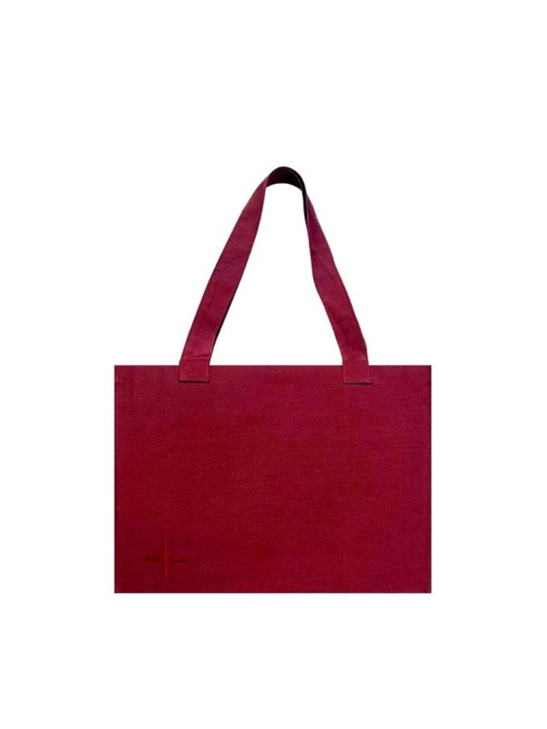Maxı Cotton Bag Dark Red Cy4039