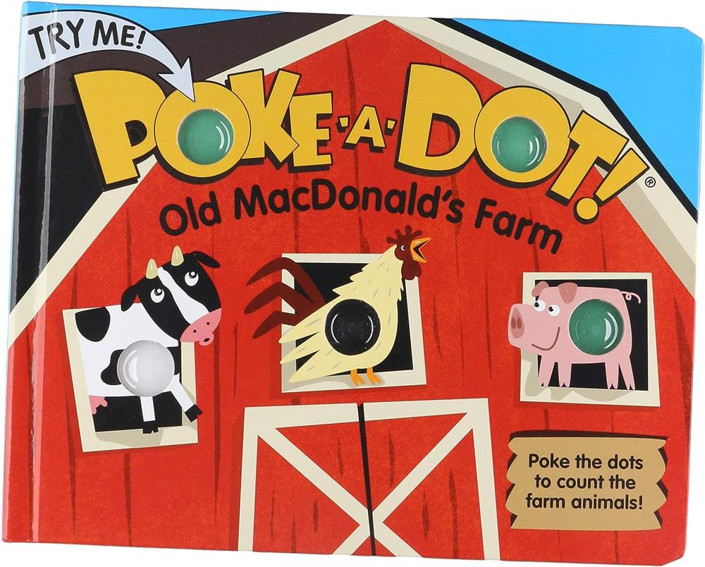 Melissa And Doug Poke-a-dot Interaktif Kitap - Old Macdonald's Farm