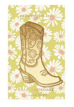 Metal Bookmark Cowgırl Boot Metal Kitap Ayracı 14Cm