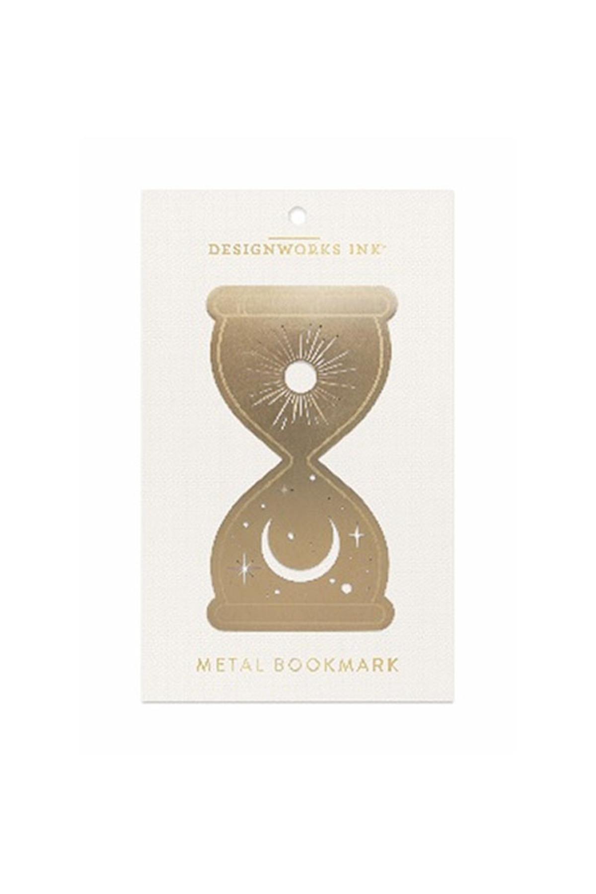 Metal Bookmark Hourglass - Metal Kitap Ayracı 14 Cm
