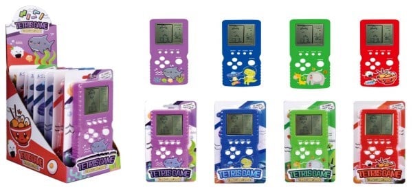 Nostaljık Tetrıs Oyun Konsolu Kartela  4 Asortı /Lz8891