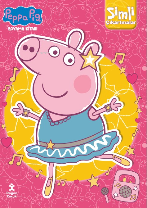 Peppa Pig Simli Çıkartmalı Boyama Kitabı