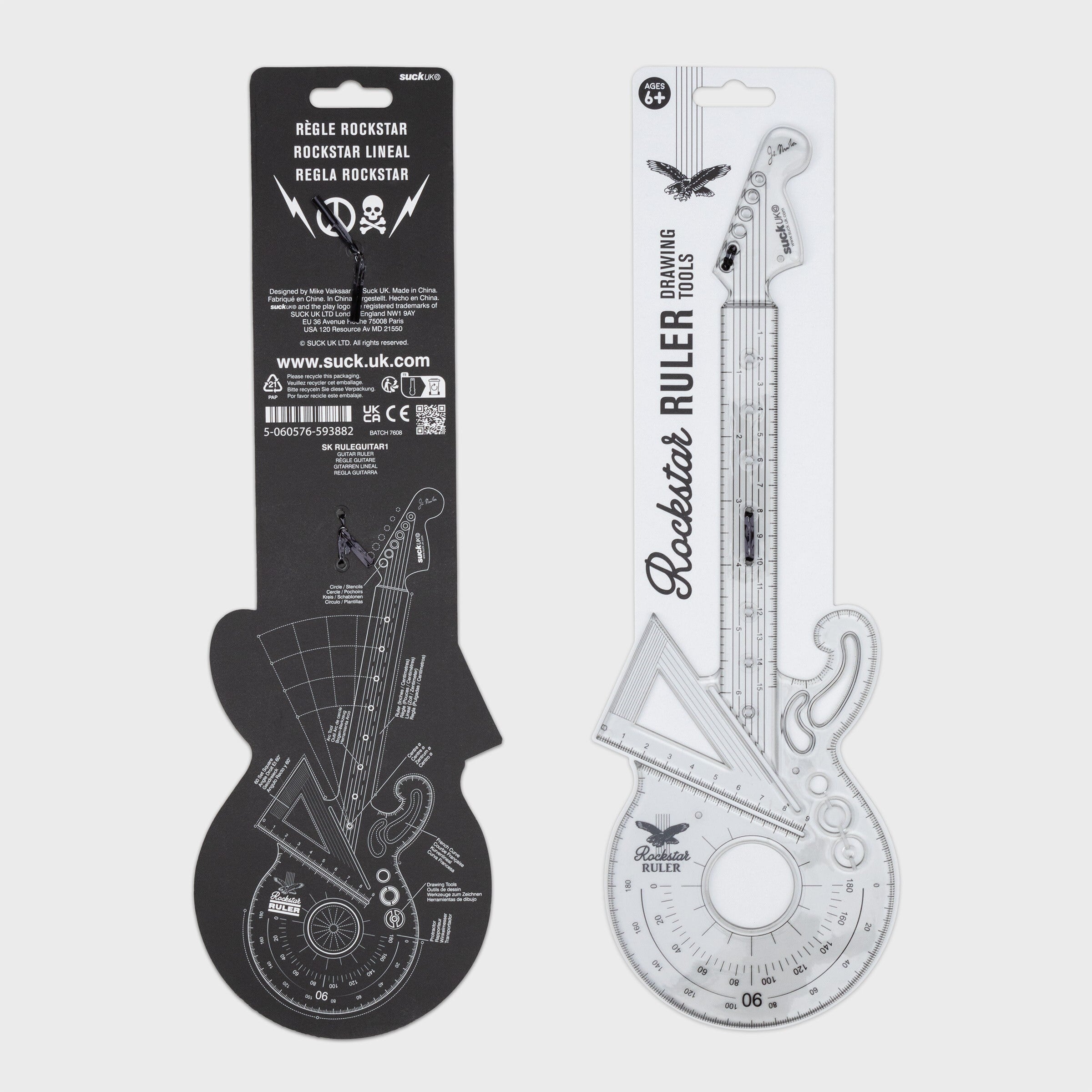 Rockstar Guıtar Ruler Gitar Cetvel
