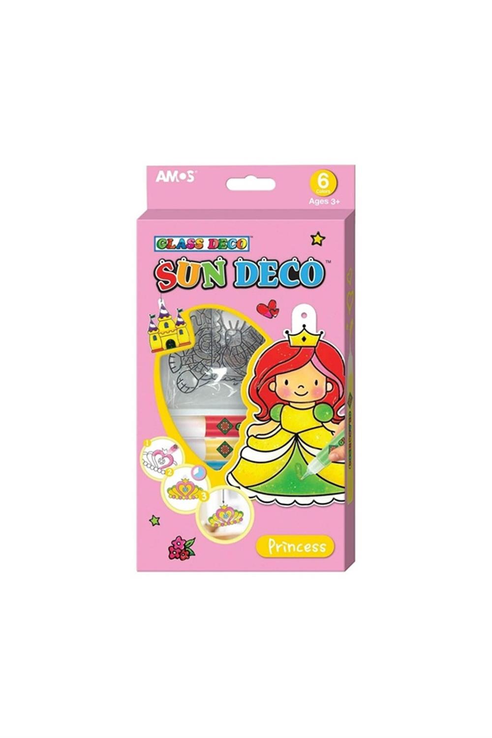 Sun Deco Princess Jel Boya 6 Renk x 10.5 ml + 6 Pleksi