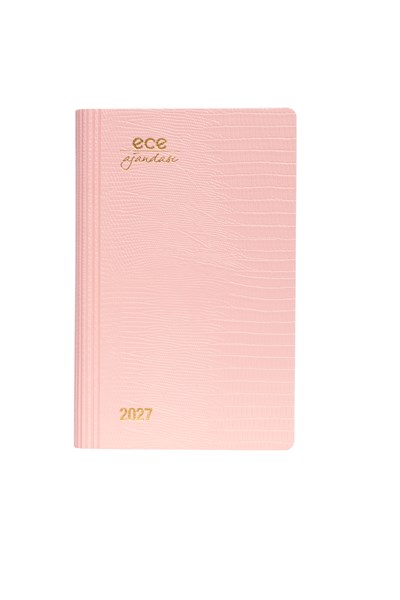 Ece Ajandası Akçay Pembe 2027 Günlük Çizgili