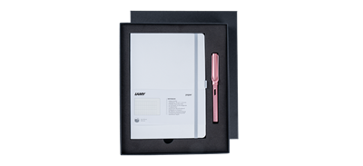 Lamy Al Star Dolma Kalem Aluminyum M Uç Flamingo / Lamy Yumuşak Kapak Defter A5 Beyaz