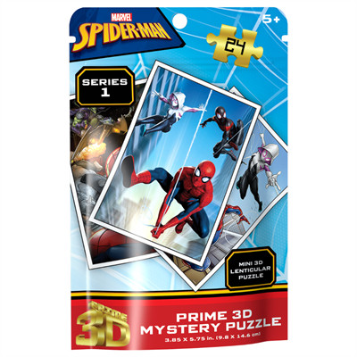 Mrvl Spider Man Series 1 Prime 3D Mystery Puzzle 24 Parça