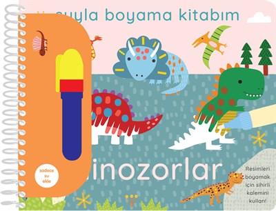 Suyla Boyama Kitabım - Dinozorlar