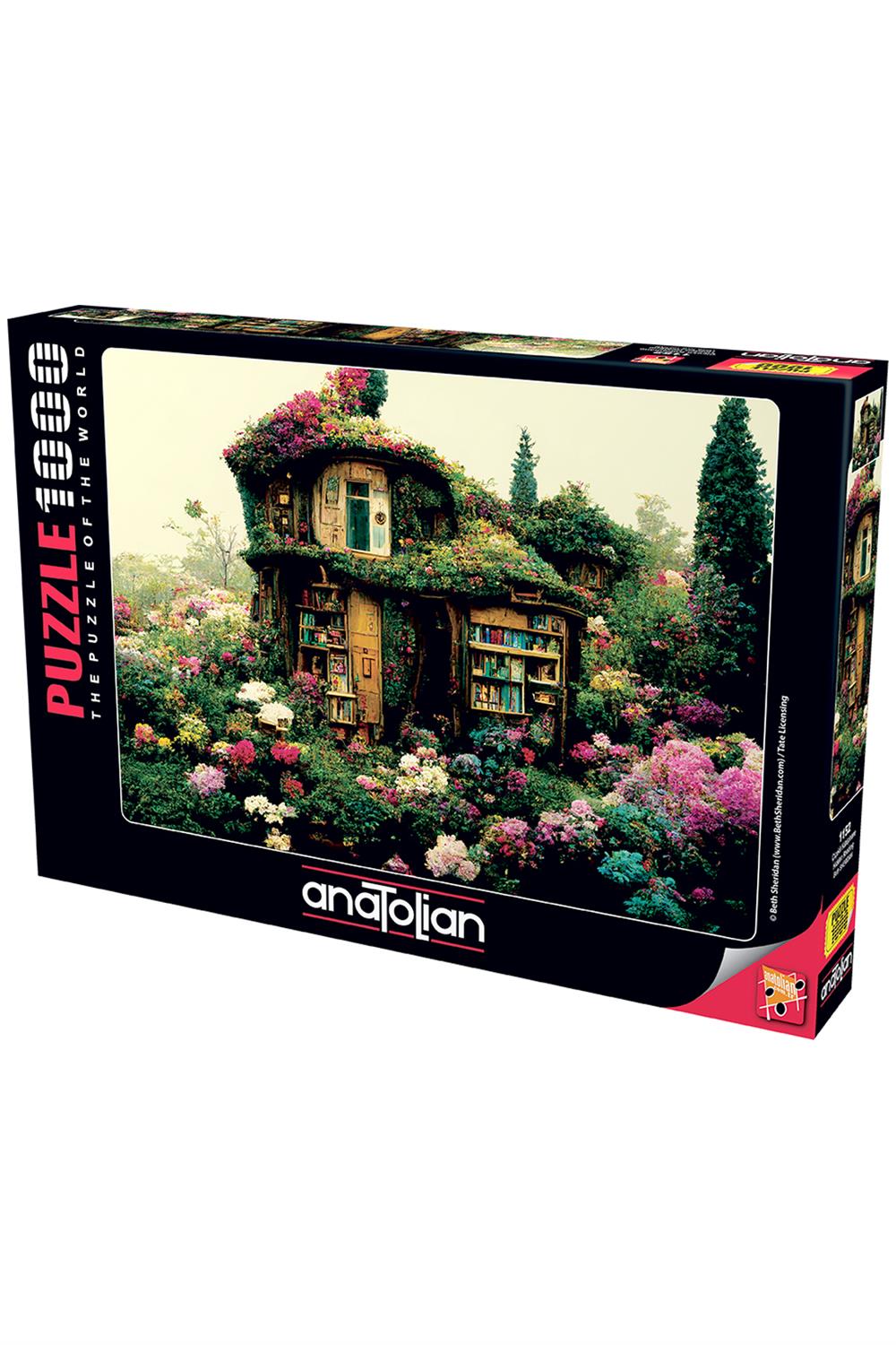 1000 Parçalık Puzzle / Çiçekli Kütüphane