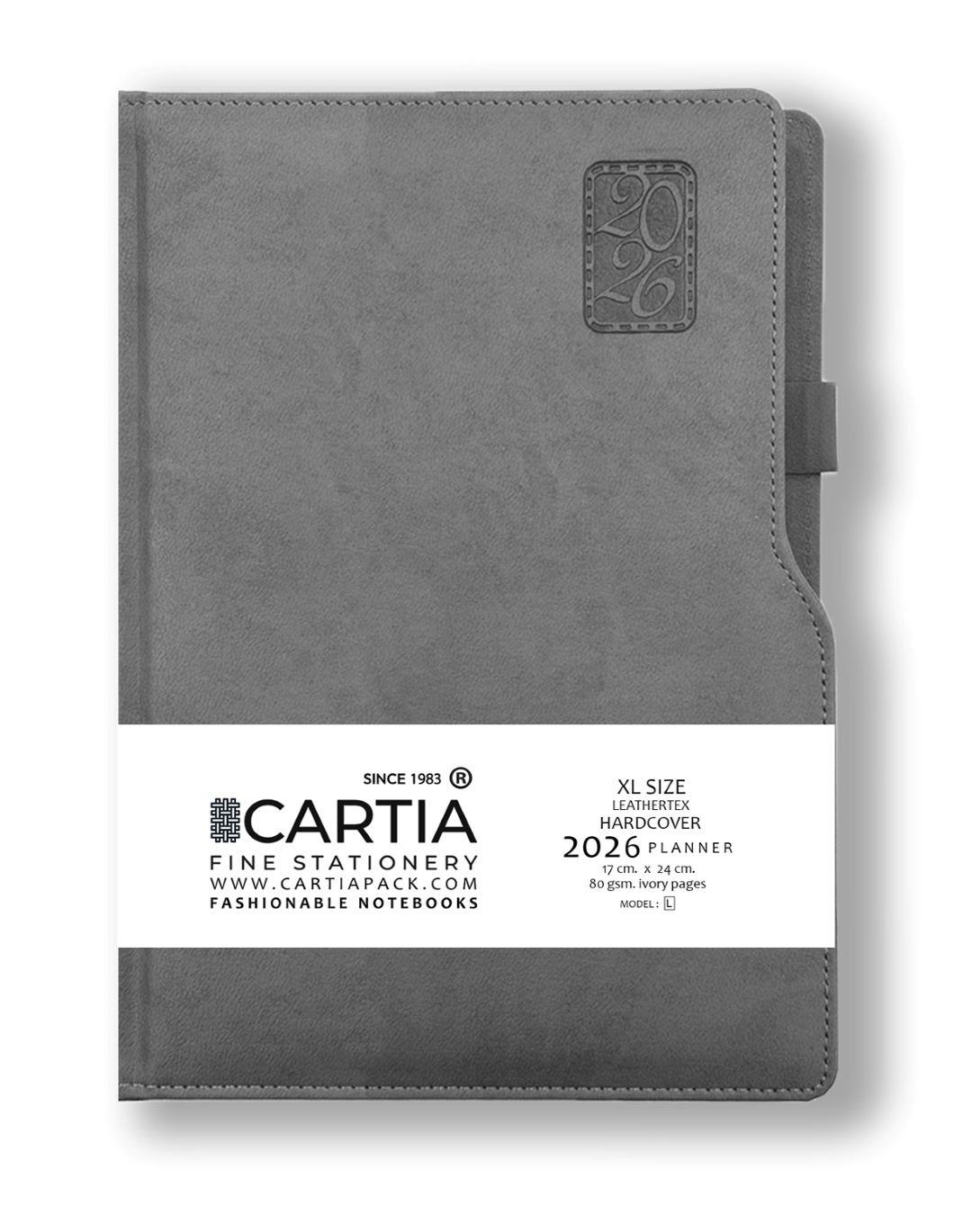 2026 Ajanda Gri 17x24 L