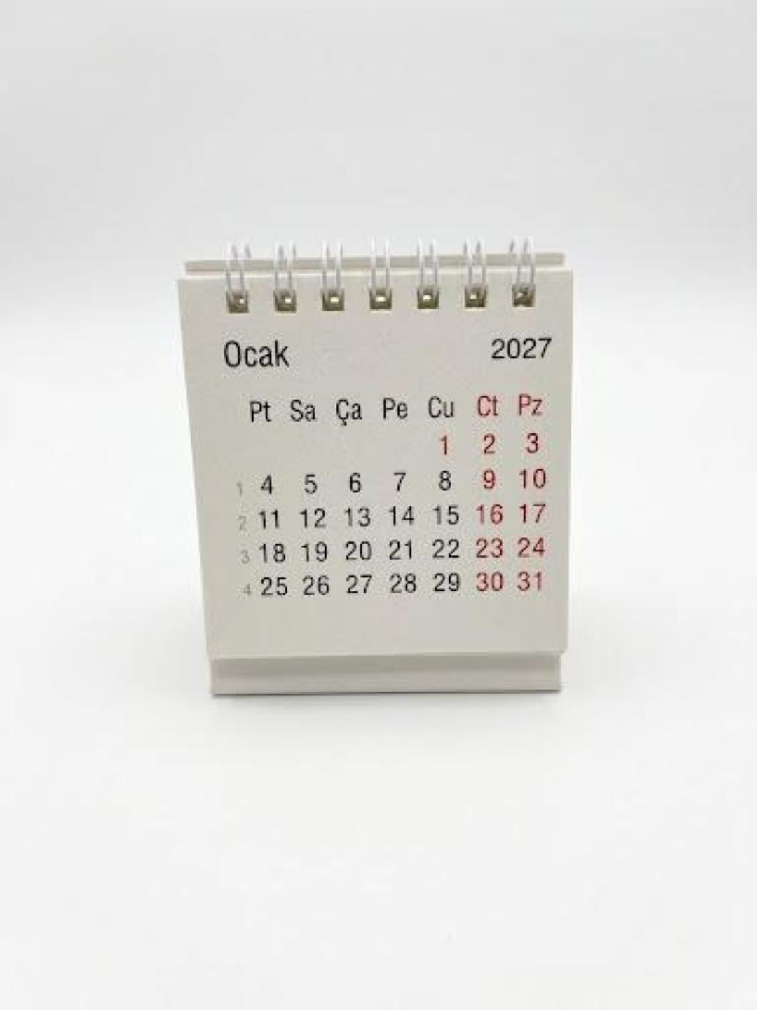 2027 Mini Masa Takvimi 7X7 Cm