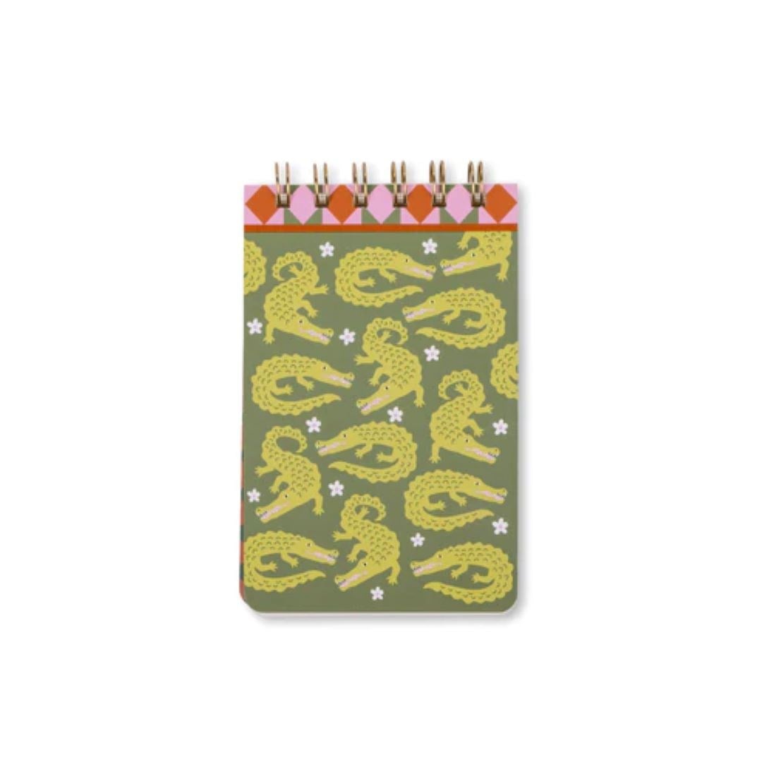 A Dopo Not Defteri Timsah 8,9X14,6 Cm. A Dopo Crocodıle Twın Wıre Chunky Notepad Strıpes