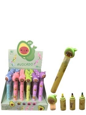 Avacado Başlıklı Fosforlu Kalem Pk.36