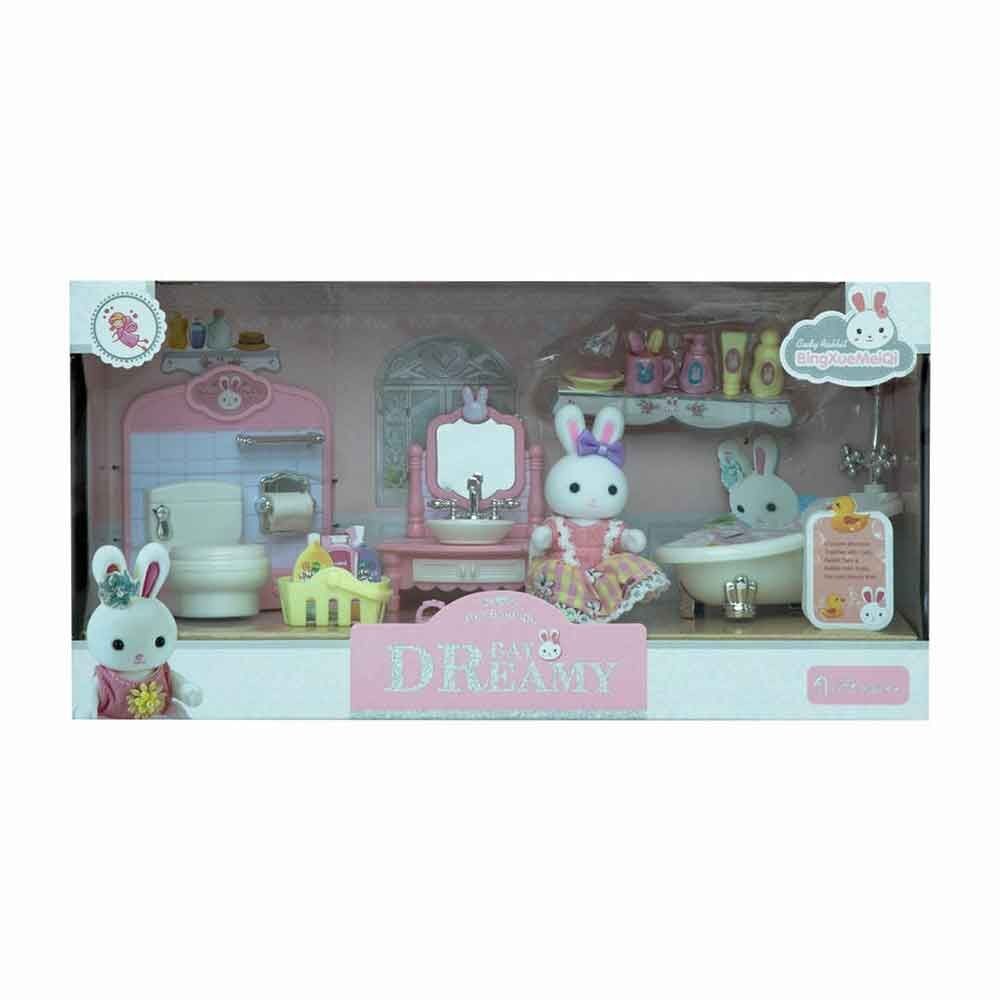 Bay Dreamy Mini Tavşan Büyük Banyo Oyun Seti