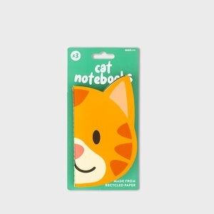 Cat Shaped Notebooks Set Of 3 3 Lü Kedi Not Defteri