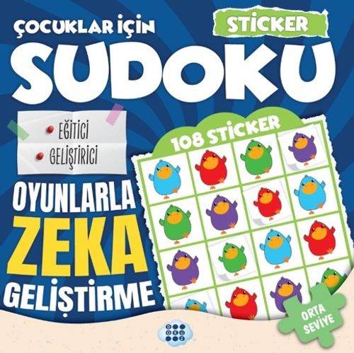 Çocuklar İçin Sudoku - Sticker Hediyeli Orta Seviye 3