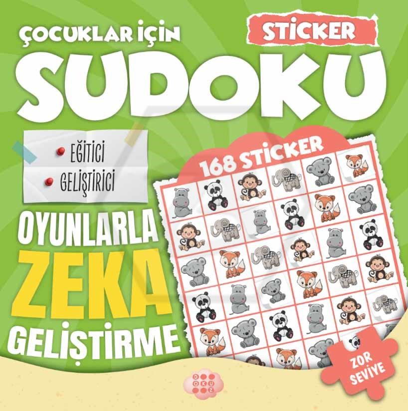 Çocuklar için Sudoku - Sticker Hediyeli Zor Seviye 2