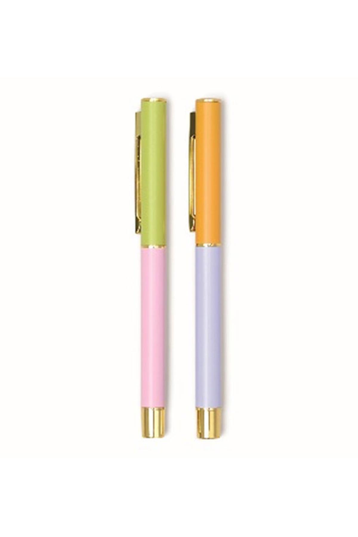 Color Block Pens Lılac & Cornflower (Set Of 2) - 2'Li Tükenmez