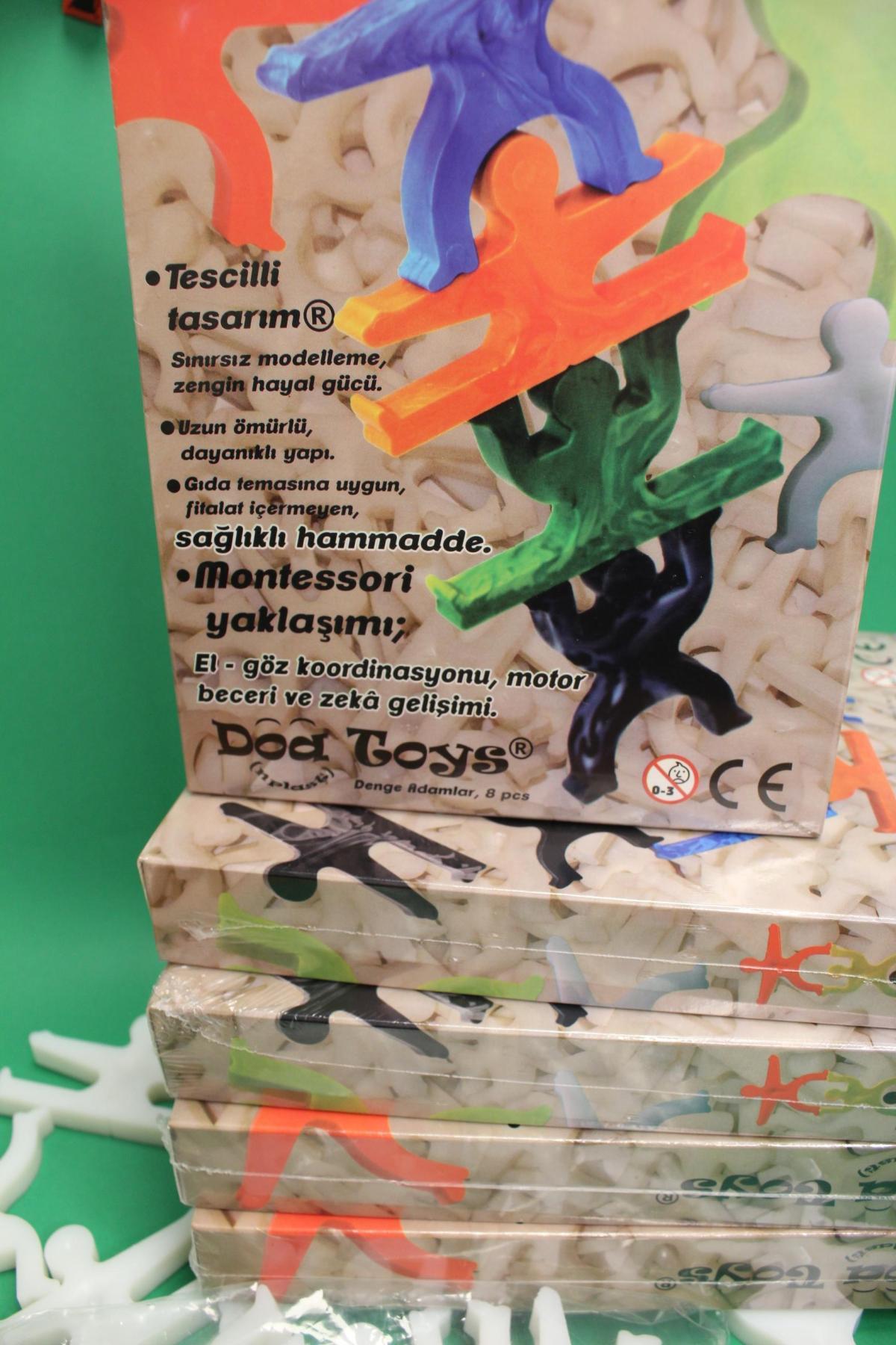 Denge Adamlar 8 Parça-Renkli