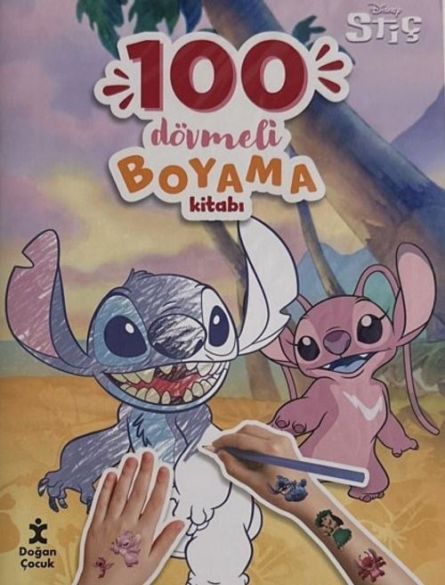 Disney Stitch 100 Dövmeli Boyama Kitabı