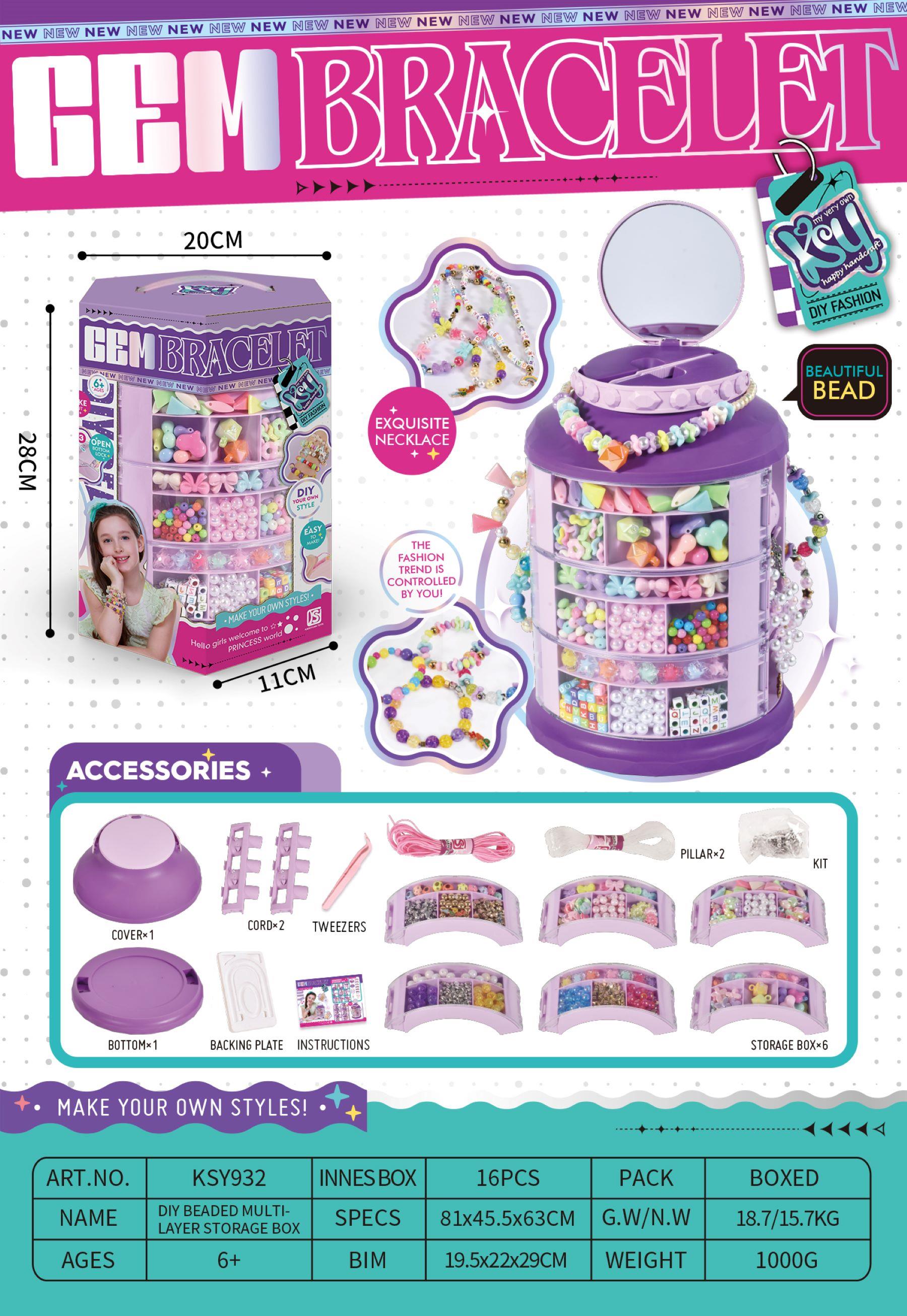 Dıy Beaded Multi-Layer Storage Set / Ksy932