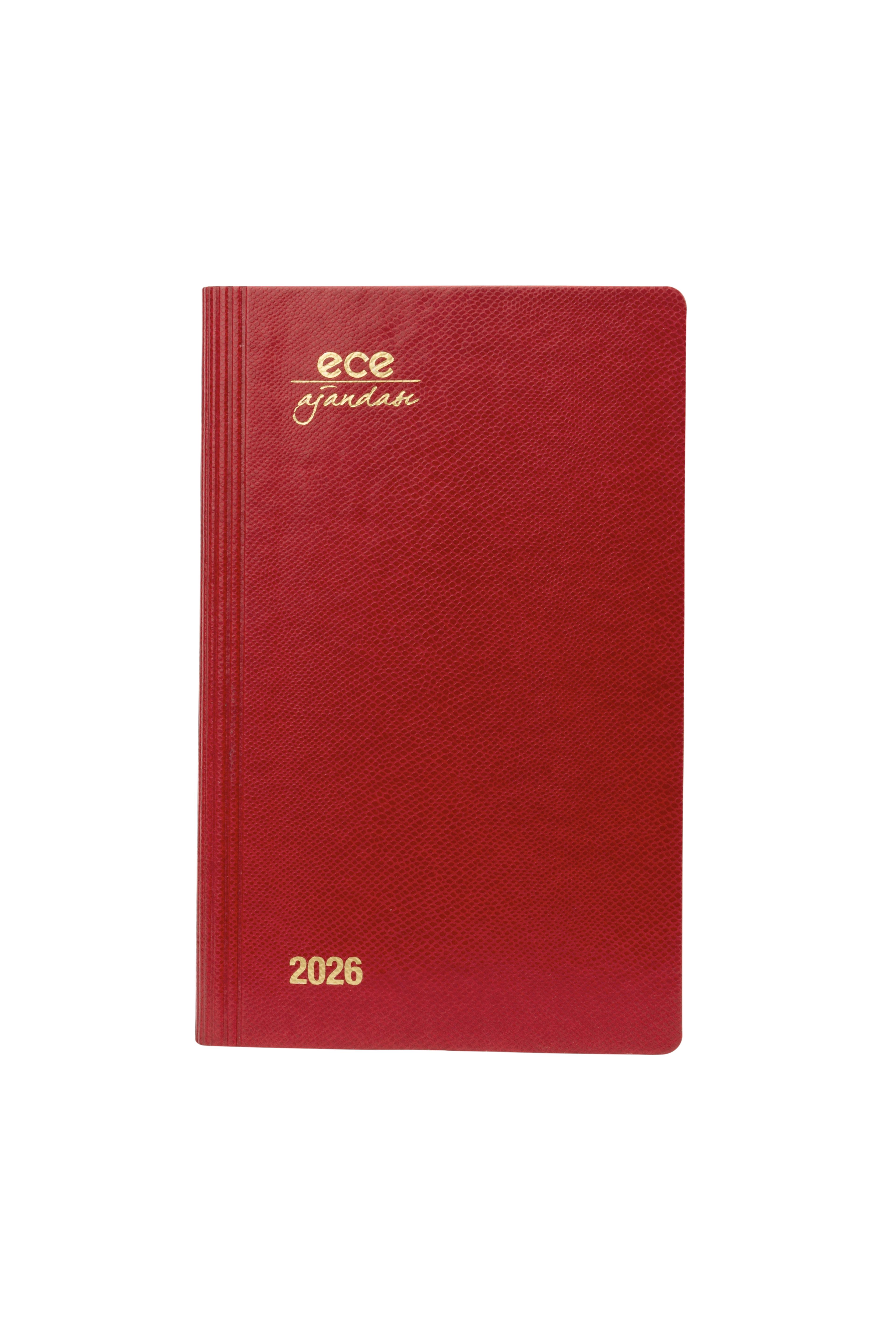 Ece-Akçay Kırmızı Çizgili Günlük 12x18 2026