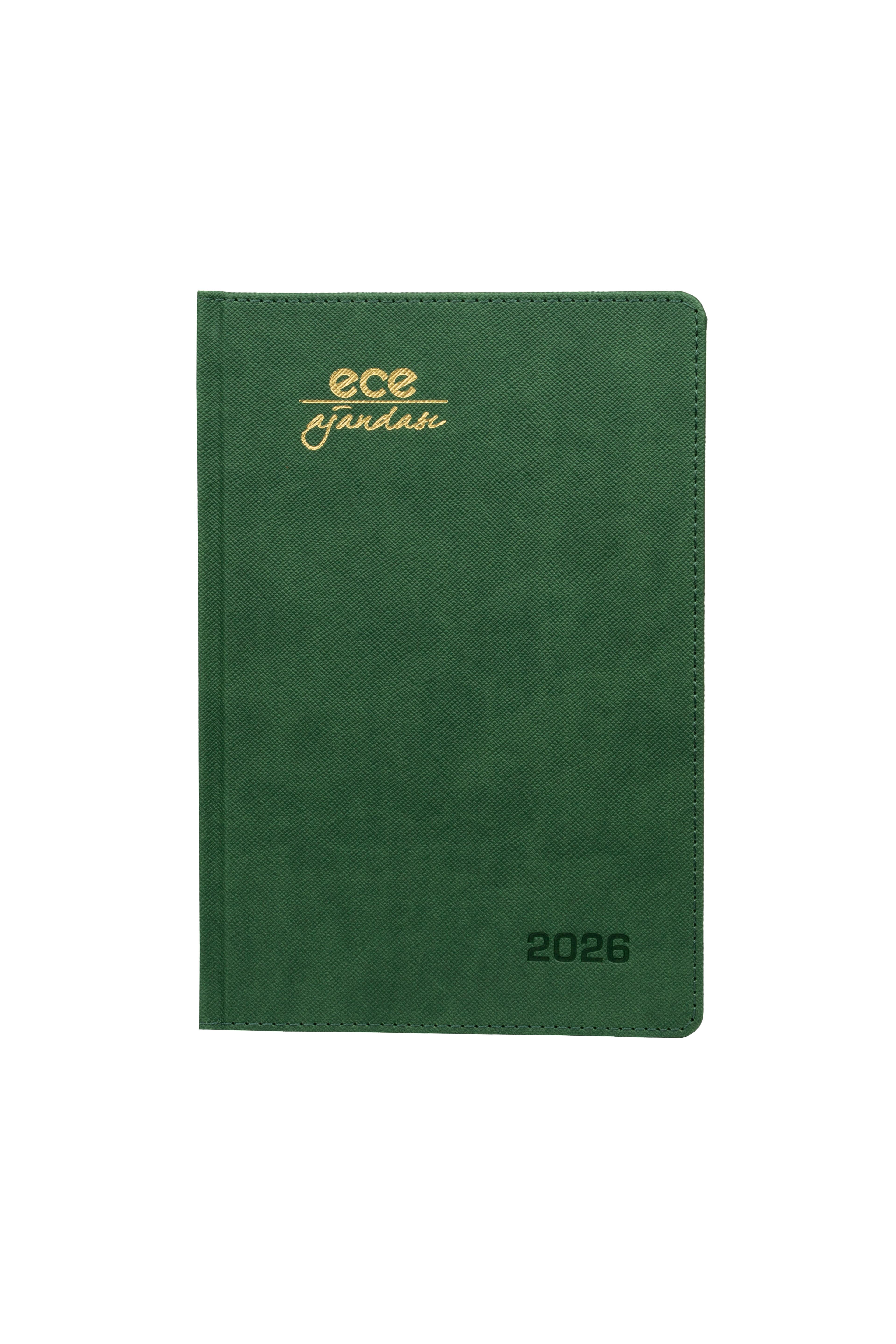 Ece-Datça Yeşil Kareli Günlük 14X20 2026