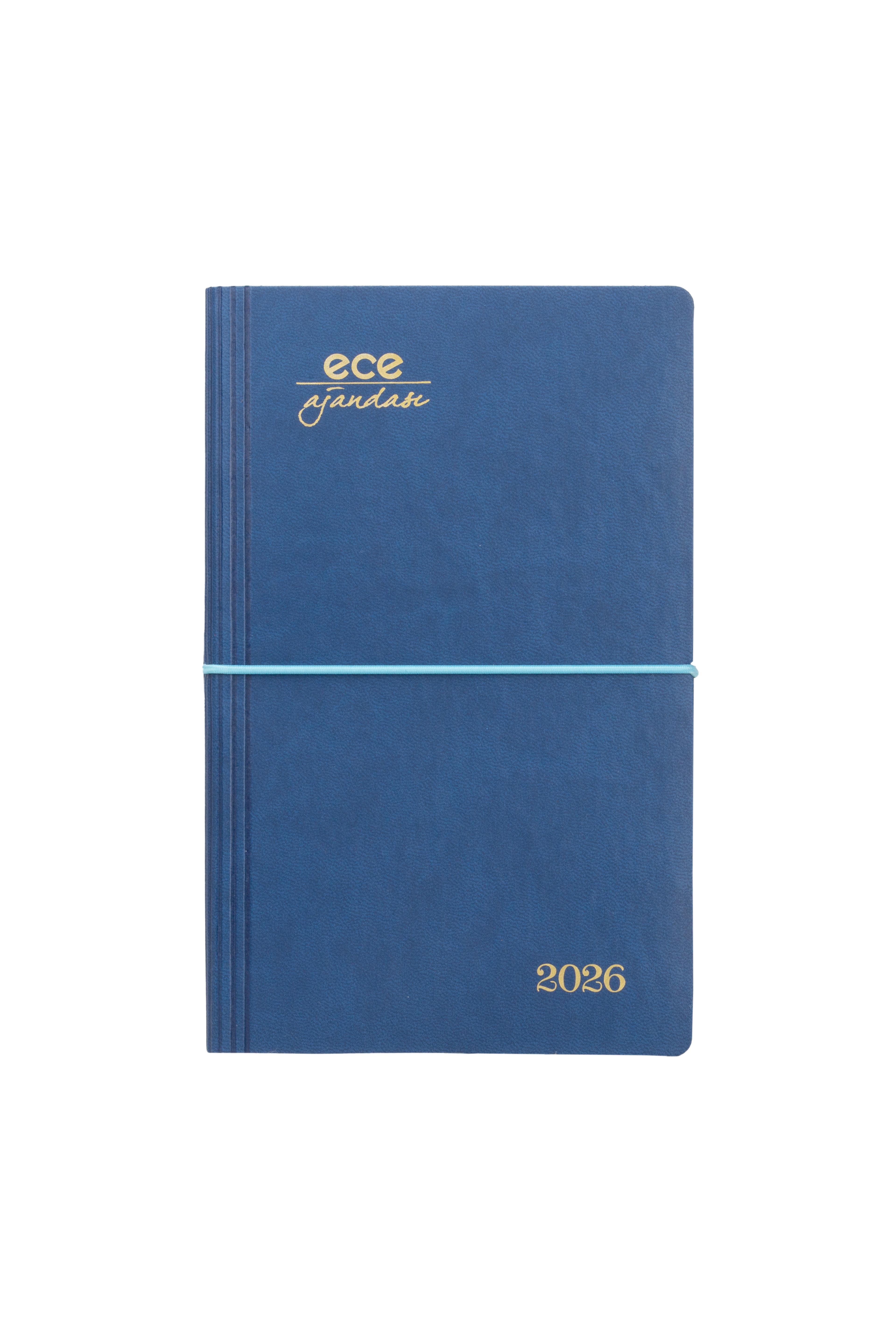 Ece-Yeni Akçay Lacivert Çizgili Günlük 12x18 2026