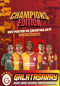 Galatasaray Şampiyon Özel Seri Poster Ve Çıkartma Seti