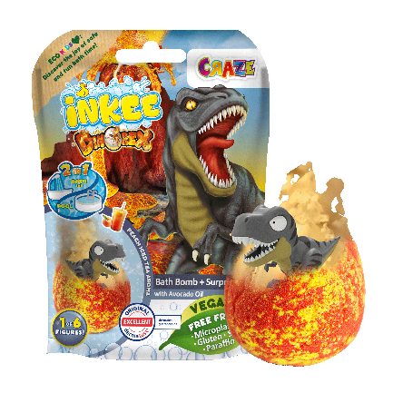 Inkee - Surprise Bath Bomb Dino 35597En