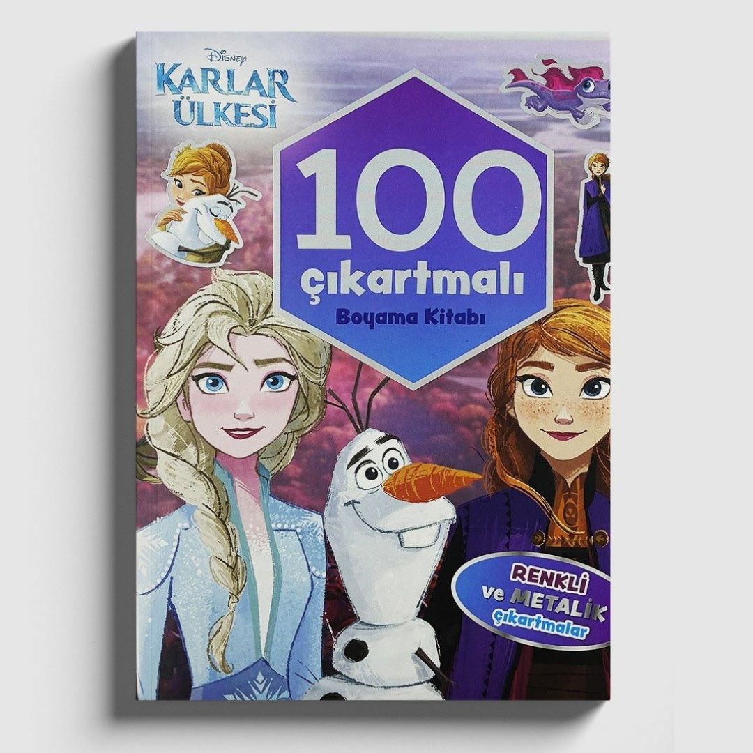 Karlar Ülkesi 100 Çıkartmalı Boyama Kitabı
