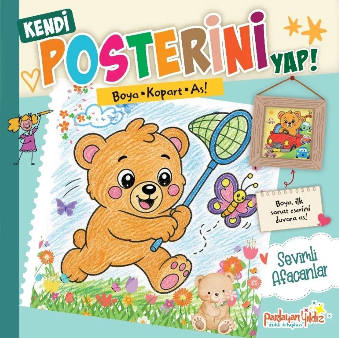 Kendi Posterini Yap! - Boya Kopart As! Sevimli Afacanlar