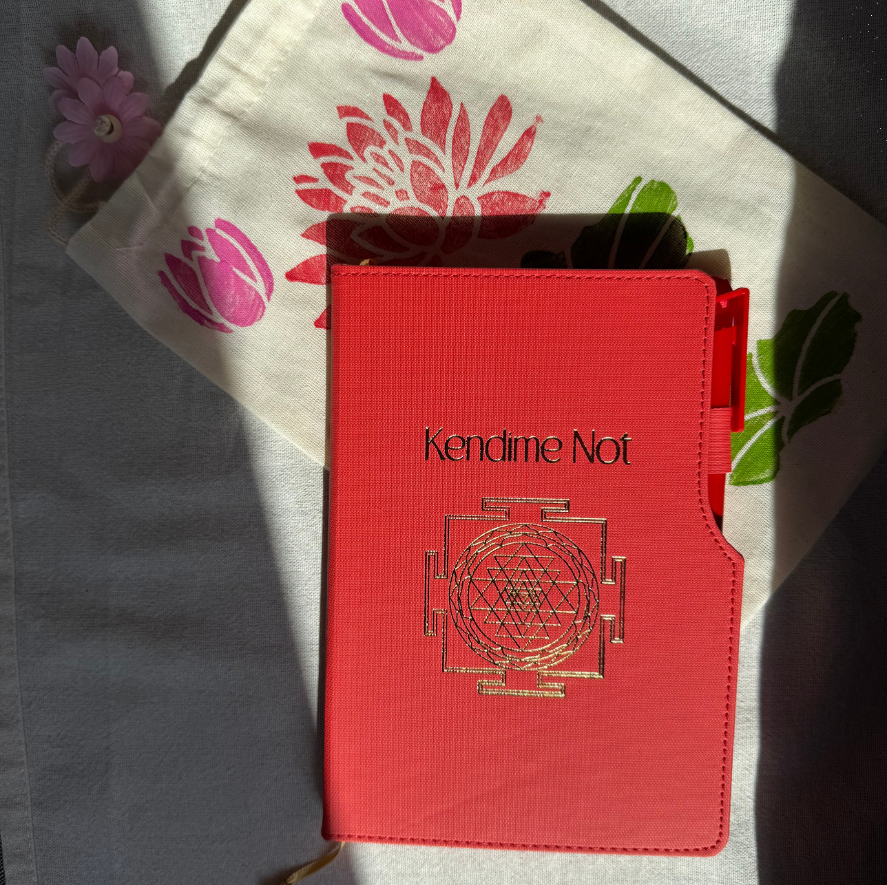 Kendime Not Defteri Ajanda Turuncu Kalem Ve Keseli