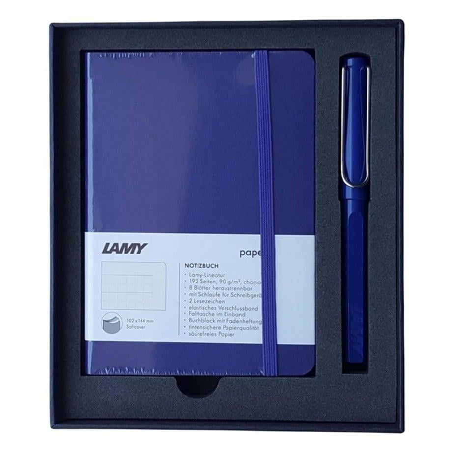 Lamy A6 Mavi Defter Mavi Set Roller Kalem