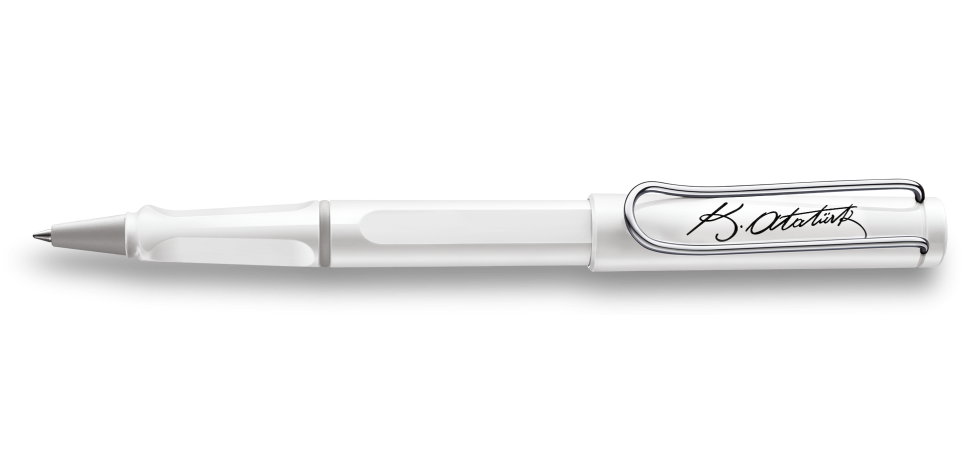 Lamy Safari Roller Kalem Atatürk İmzalı Beyaz