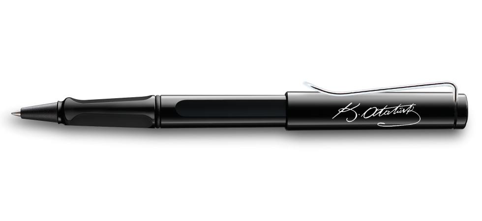 Lamy Safari Roller Kalem Atatürk İmzalı Siyah