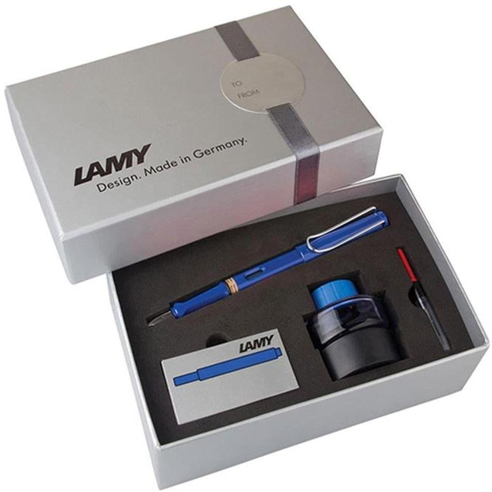 Lamy Set Safari Dolma Kalem Set M G.Kutu Mavi