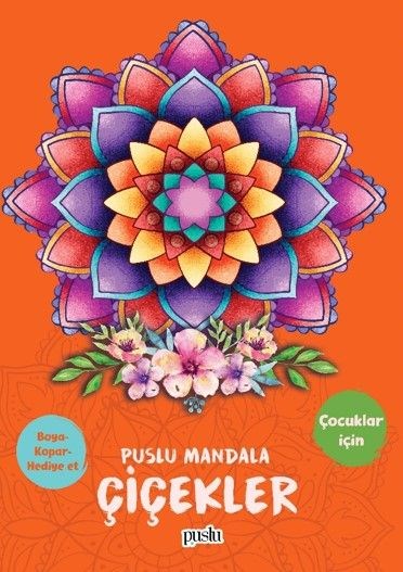 Mandala / Çiçekler (Boya-Kopar-Hediye Et)