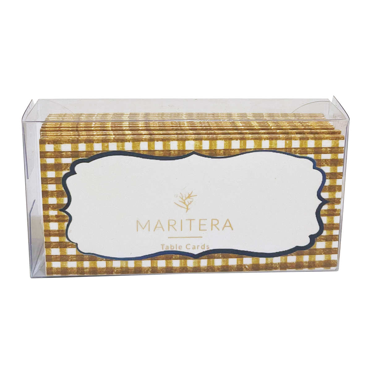 Marıtera Vichy İsim Kartı 9X4,5 Hardal