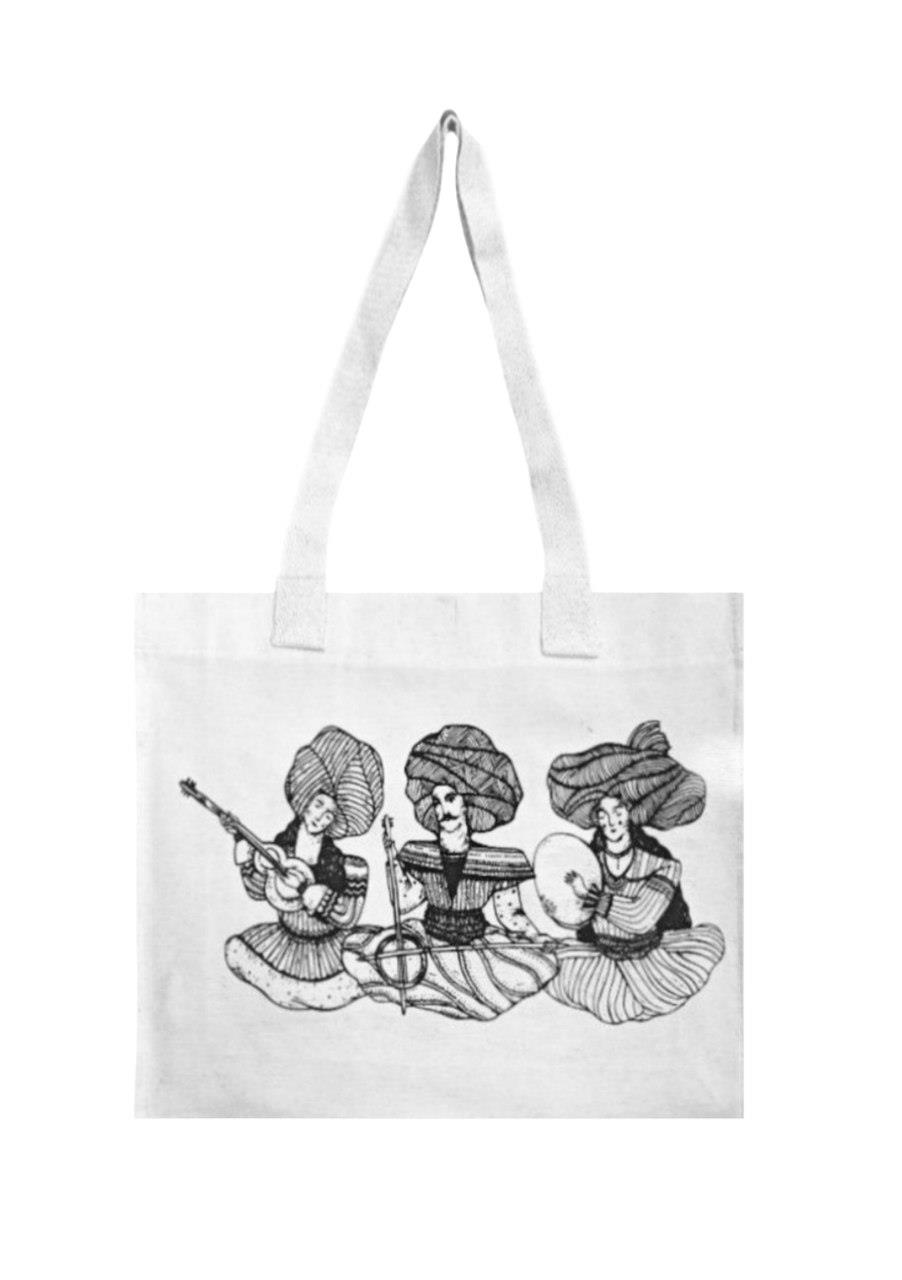 Maxı Cotton Tote Bag Musıcıans Wk09