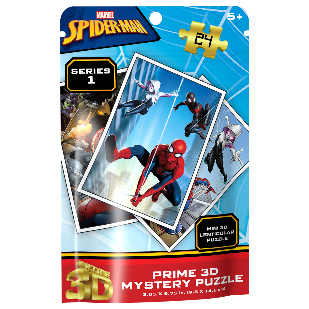 Mrvl Spider Man Series 1 Prime 3D Mystery Puzzle 24 Parça