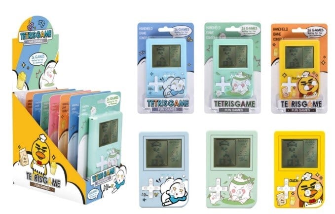 Nostaljik Tetris Oyun Konsolu Kartela  /Lz8890