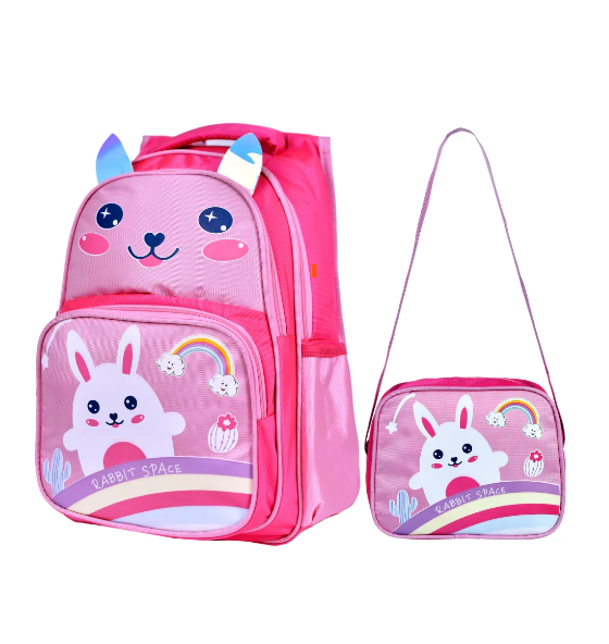 Okul Çantası Kız Tavşan Pembe 24