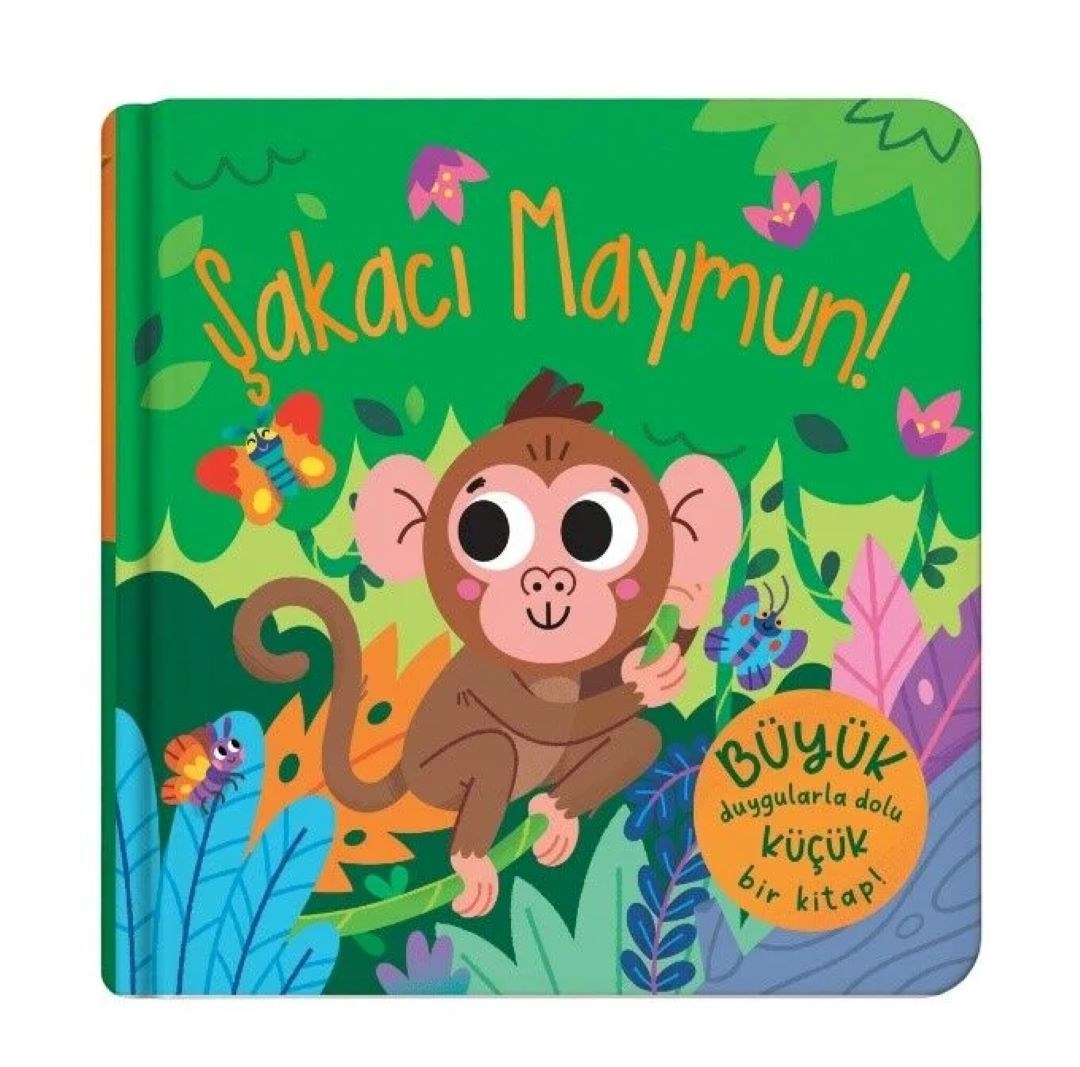 Parmak Kuklalı Kitap - Şakacı Maymun (Ciltli)