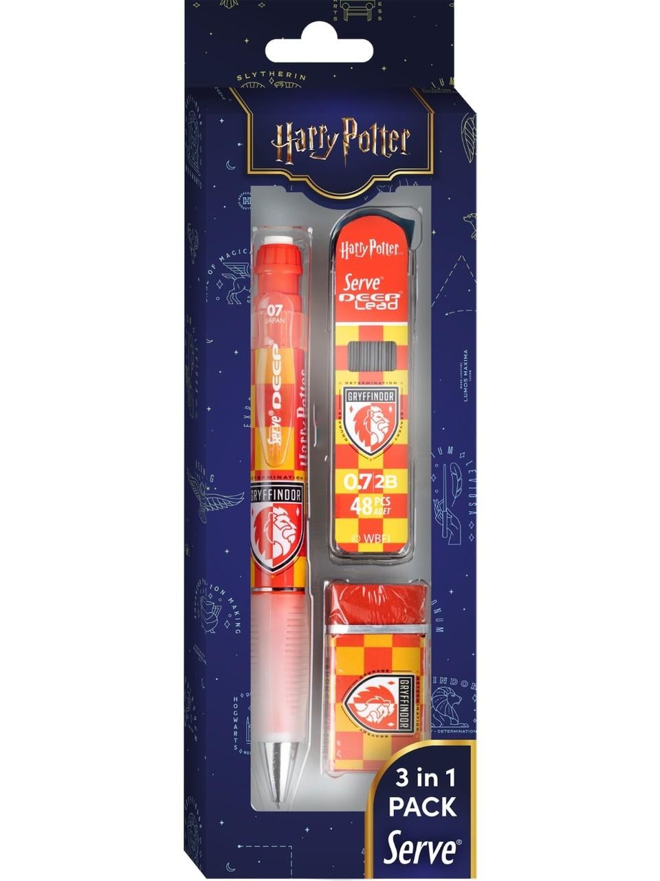 Serve Deep Damalı Harry Potter 3'lü Set