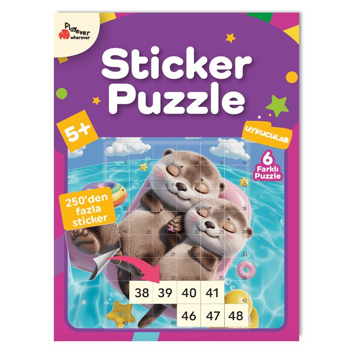 Sticker Puzzle - Uykucular - Çıkartmalı Yapboz Etkinlik Kitabı