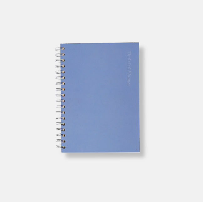 Süresiz Planlayıcı Ajanda İndigo Renk 90 Gr 17 × 24 Cm